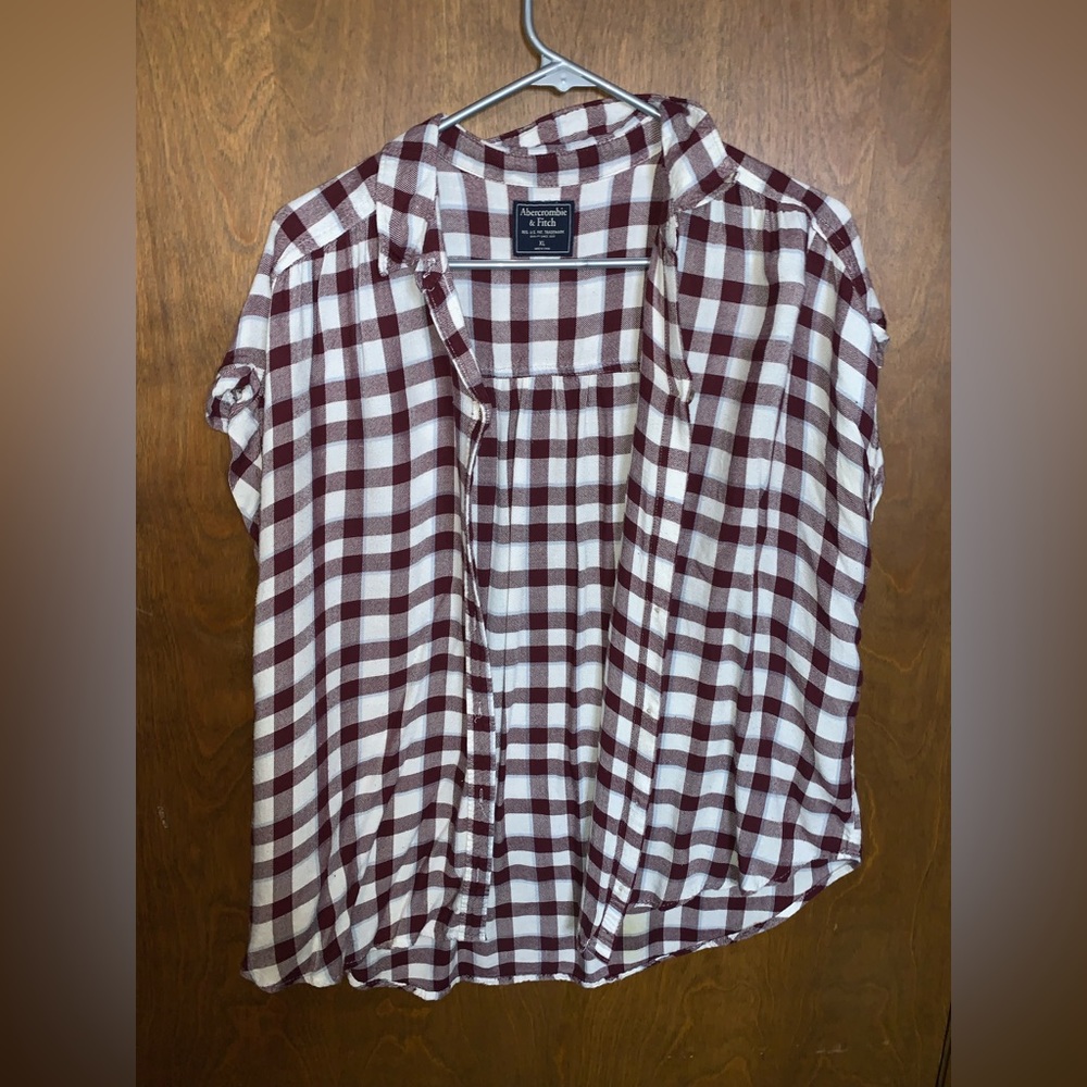 Abercrombie & fitch short sleeve flannel